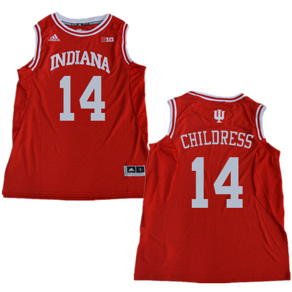 Men #14 Nathan Childress Indiana Hoosiers College Basketball Jerseys Sale-Red